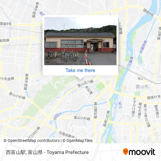 西富山駅 map
