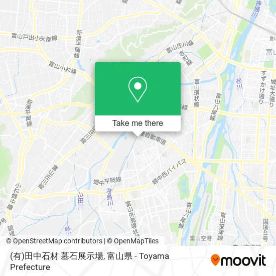 (有)田中石材 墓石展示場 map