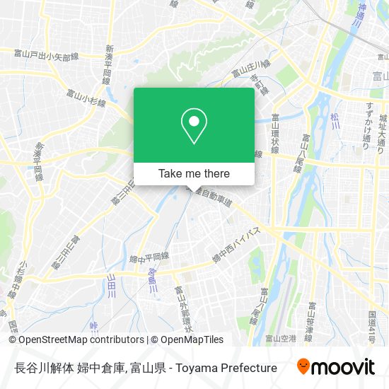 長谷川解体 婦中倉庫 map