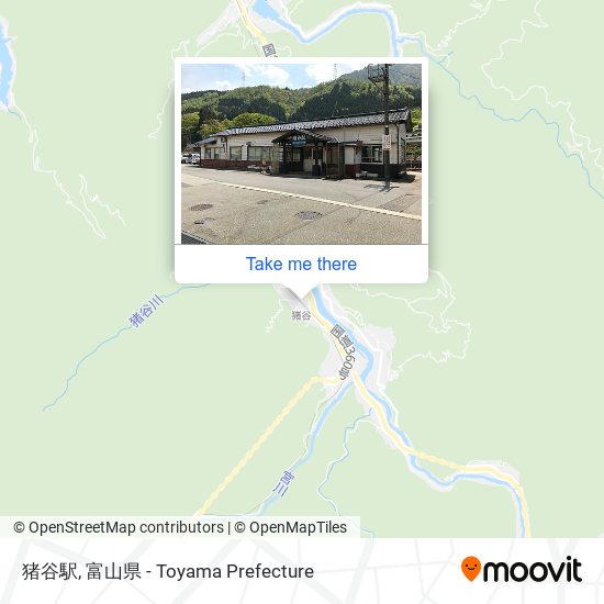 猪谷駅 map