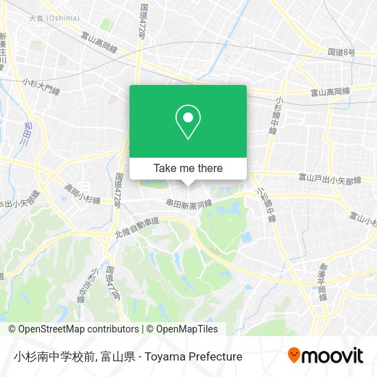 小杉南中学校前 map