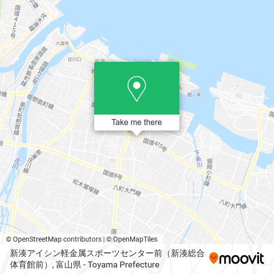 新湊アイシン軽金属スポーツセンター前（新湊総合体育館前） map