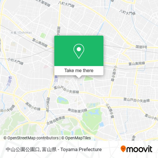 中山公園公園口 map