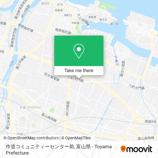 作道コミュニティーセンター前 map