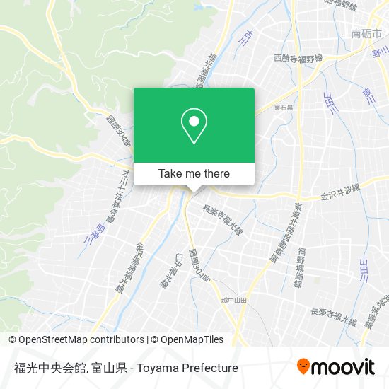 福光中央会館 map