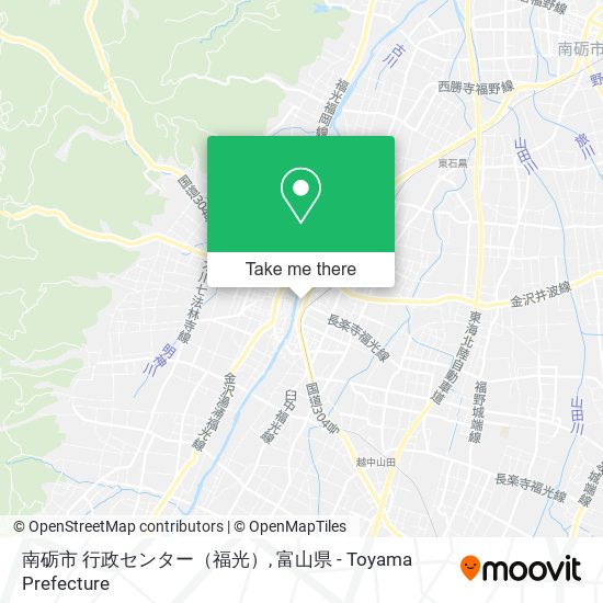南砺市 行政センター（福光） map
