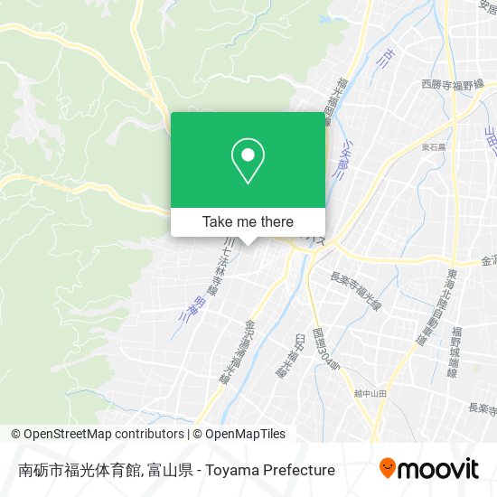 南砺市福光体育館 map
