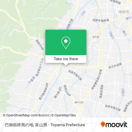 巴御前終焉の地 map