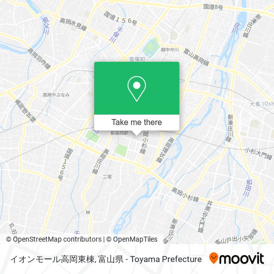 イオンモール高岡東棟 map