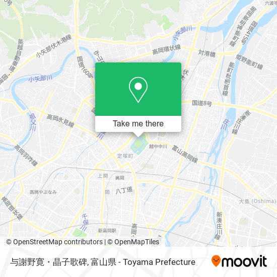 与謝野寛・晶子歌碑 map