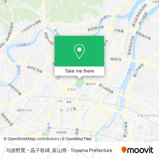 与謝野寛・晶子歌碑 map