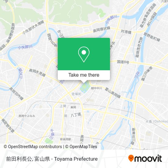 前田利長公 map