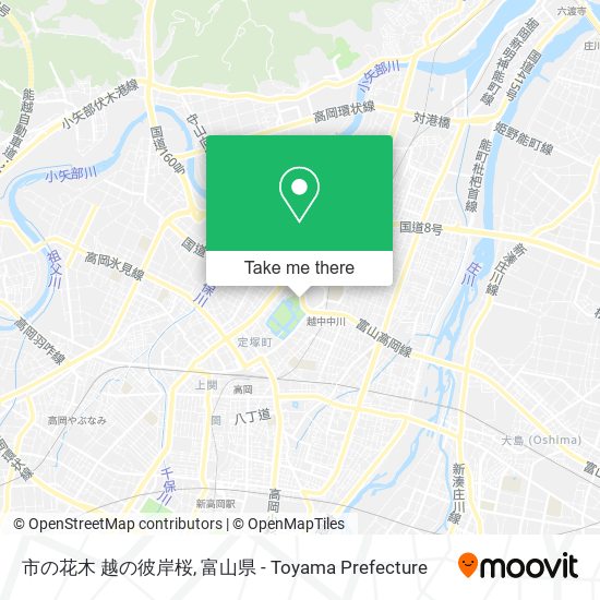 市の花木 越の彼岸桜 map