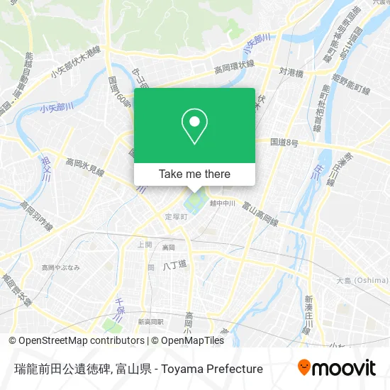 瑞龍前田公遺徳碑 map