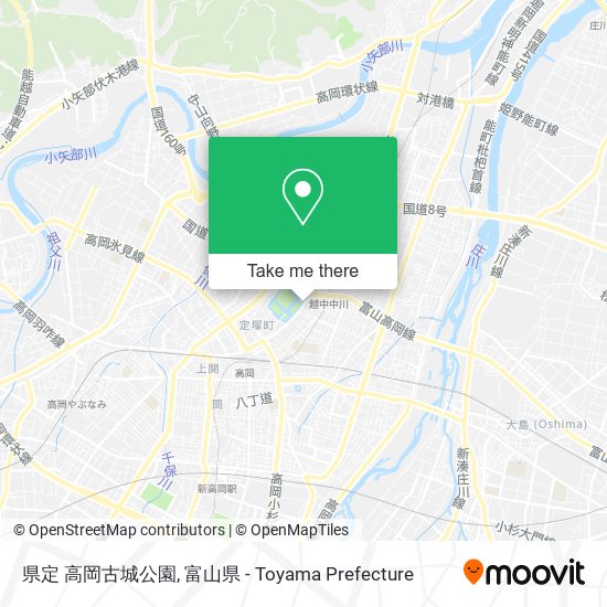 県定 高岡古城公園 map