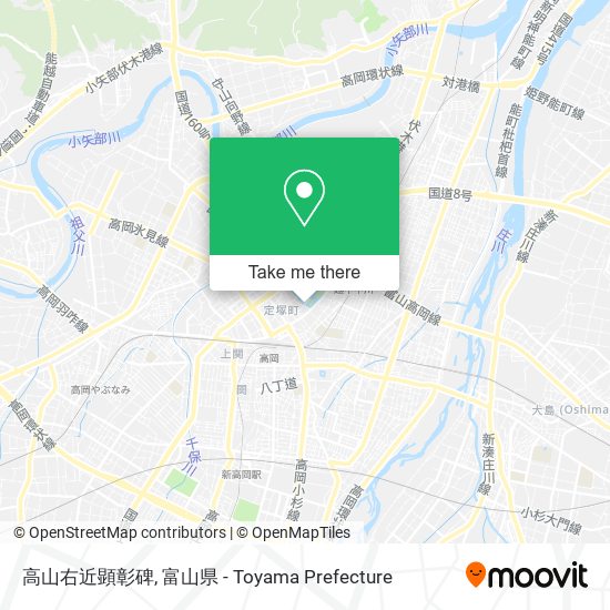 高山右近顕彰碑 map