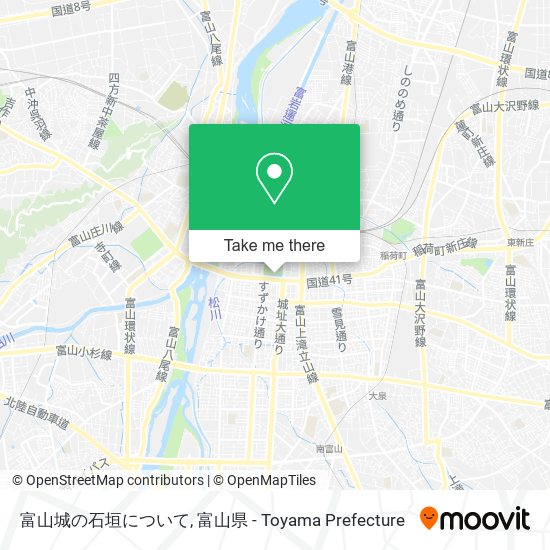 富山城の石垣について map