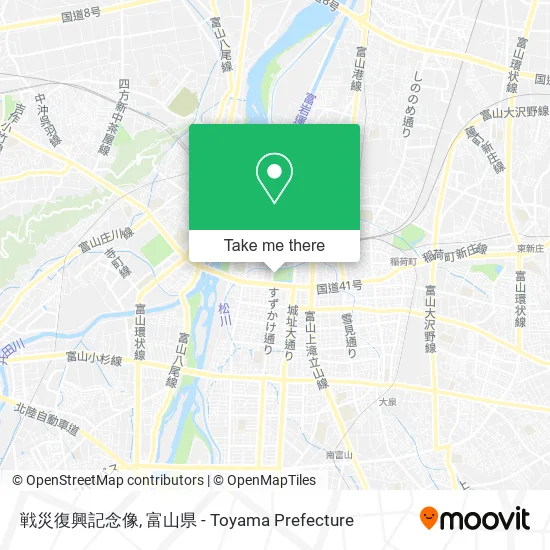 戦災復興記念像 map