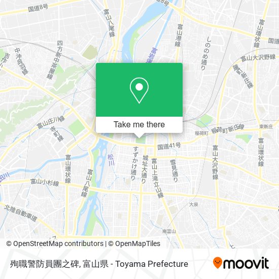 殉職警防員團之碑 map