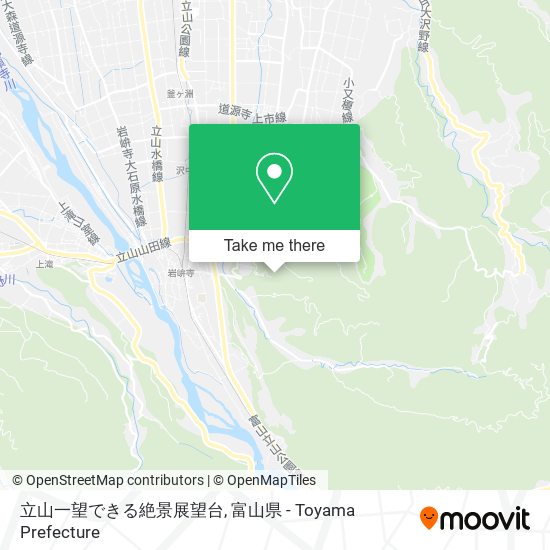 立山一望できる絶景展望台 map