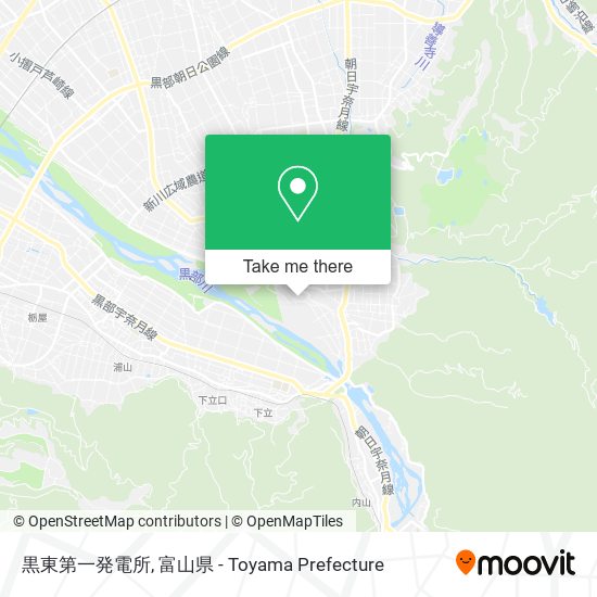 黒東第一発電所 map