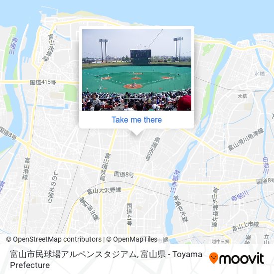 富山市民球場アルペンスタジアム map