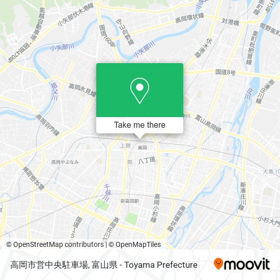高岡市営中央駐車場 map