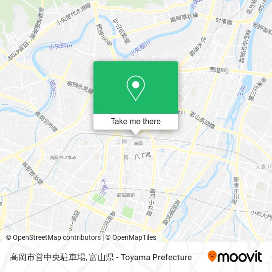 高岡市営中央駐車場 map