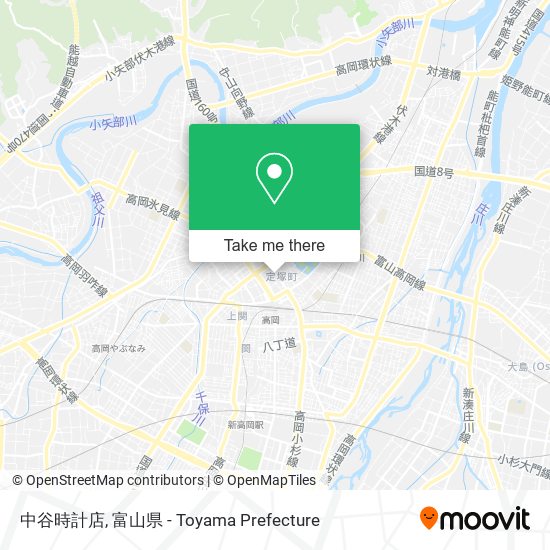 中谷時計店 map