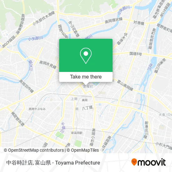 中谷時計店 map