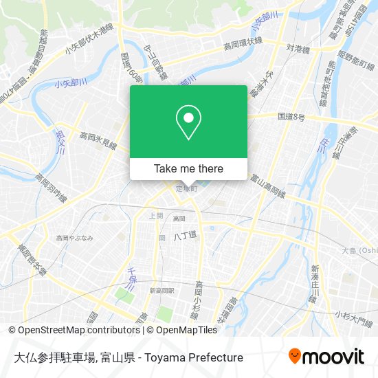 大仏参拝駐車場 map