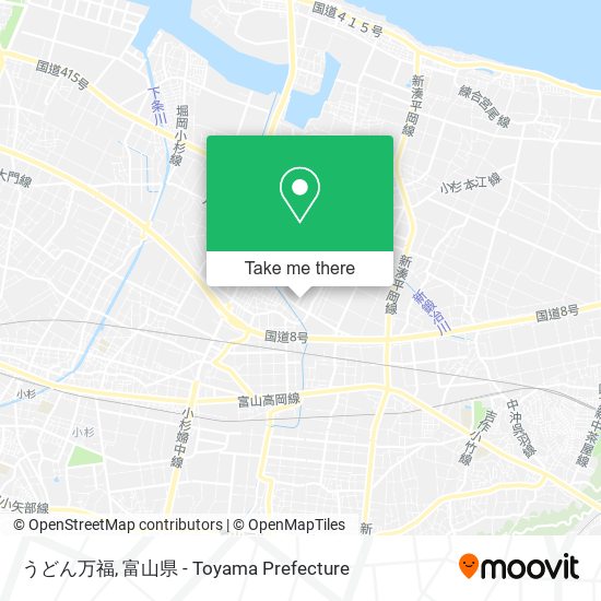 うどん万福 map