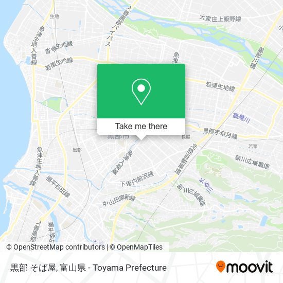 黒部 そば屋 map