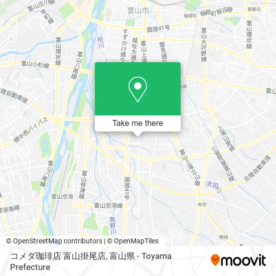 コメダ珈琲店 富山掛尾店 map