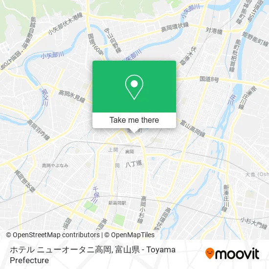 ホテル ニューオータニ高岡 map