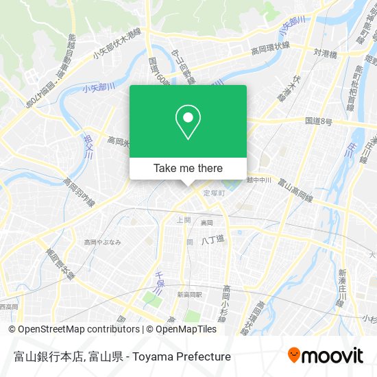 富山銀行本店 map