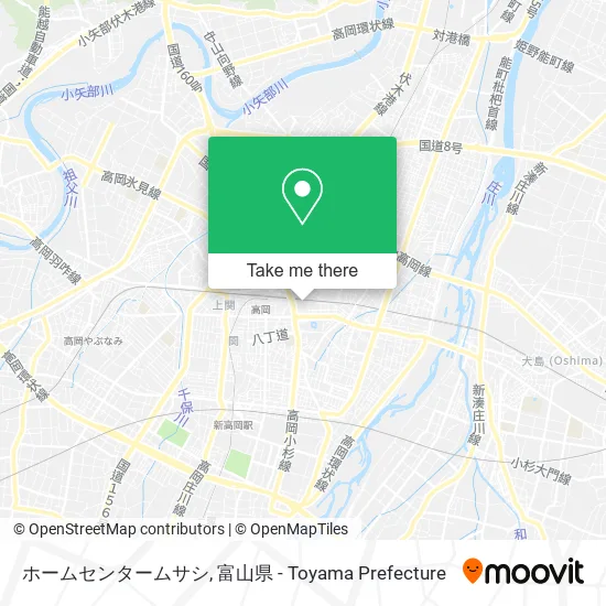 ホームセンタームサシ map