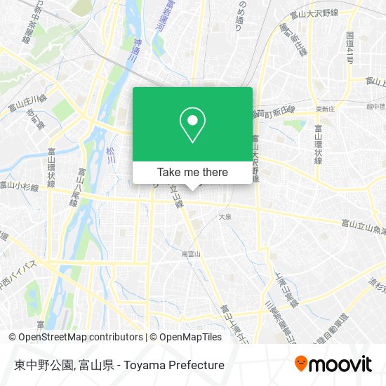 東中野公園 map