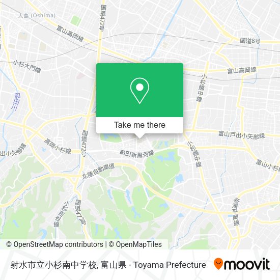 射水市立小杉南中学校 map