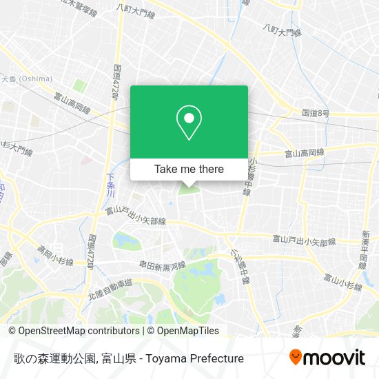 歌の森運動公園 map