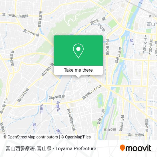 富山西警察署 map