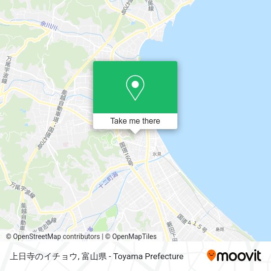 上日寺のイチョウ map
