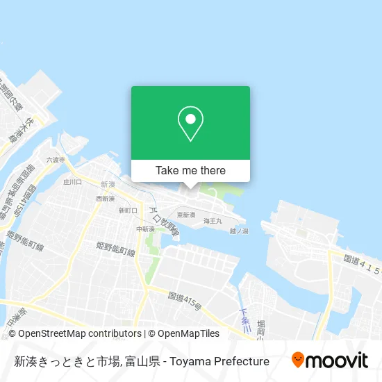 新湊きっときと市場 map