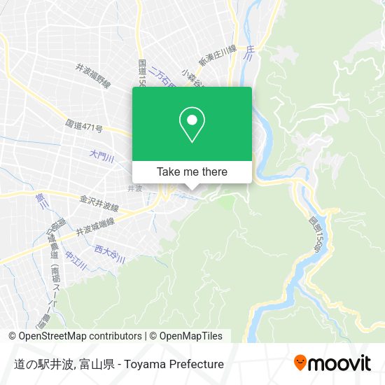 道の駅井波 map