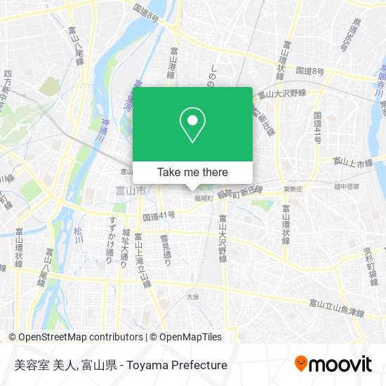 美容室 美人 map
