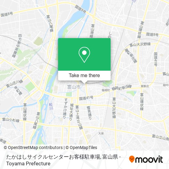 たかはしサイクルセンターお客様駐車場 map