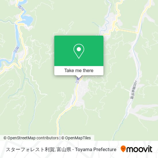スターフォレスト利賀 map