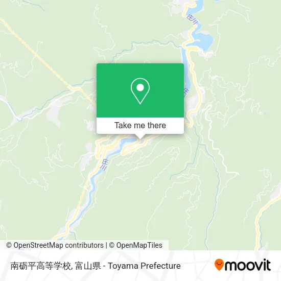 南砺平高等学校 map