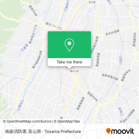 南砺消防署 map