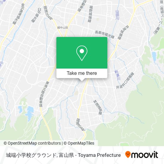 城端小学校グラウンド map
